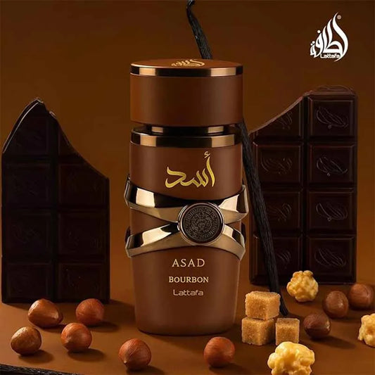 Lattafa Asad Bourbon Eau De Parfum Spray Pheromone fragrance Arabian