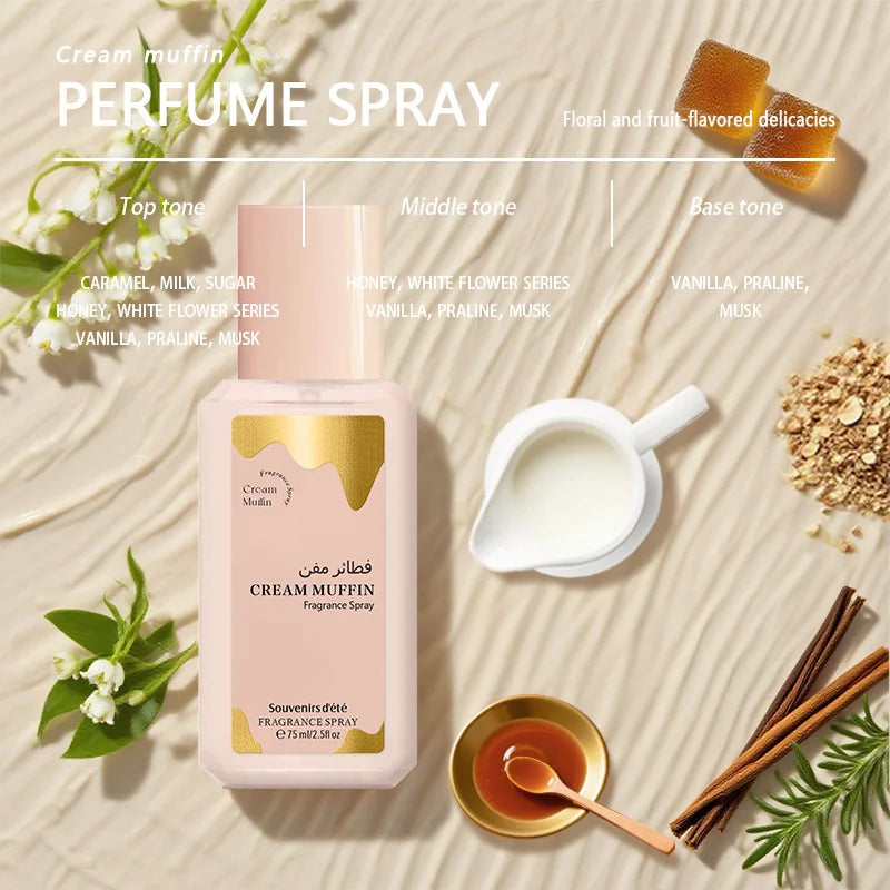 Cream Pancake Perfume Arab Brand Long-lasting Fragrance Fresh Floral Fruity Gourmet Tune Elegant Charm Neutral Eau De Toilette