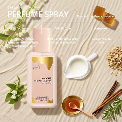 Cream Pancake Perfume Arab Brand Long-lasting Fragrance Fresh Floral Fruity Gourmet Tune Elegant Charm Neutral Eau De Toilette