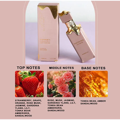 Luxury Cream Muffin Perfume Spray,Arab Dubai Men Women Scent,Strawberry/Grape/Caramel/Milk/Musk/Vanilla Fruity Fragrance Mist