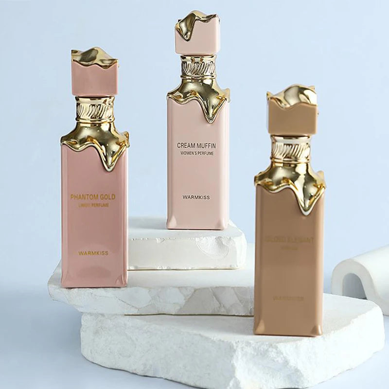 Luxury Cream Muffin Perfume Spray,Arab Dubai Men Women Scent,Strawberry/Grape/Caramel/Milk/Musk/Vanilla Fruity Fragrance Mist