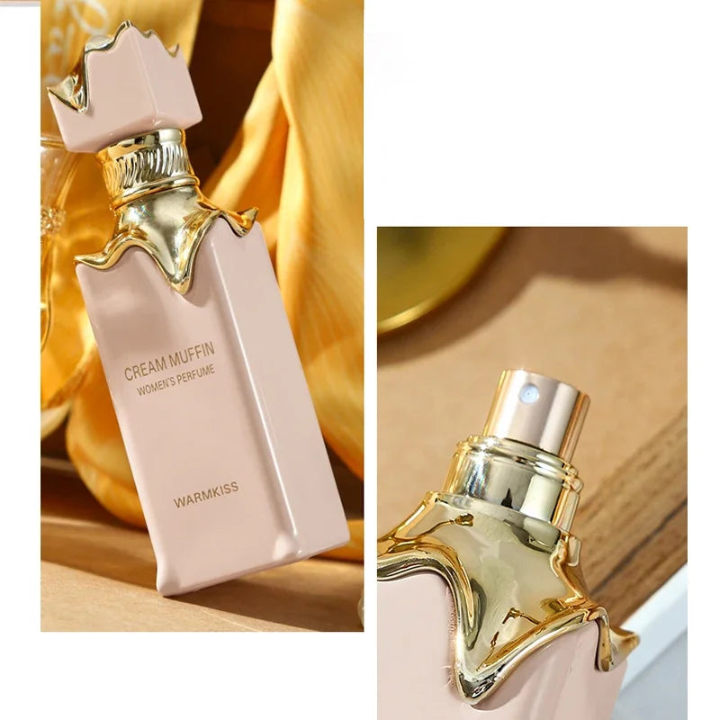 Luxury Cream Muffin Perfume Spray,Arab Dubai Men Women Scent,Strawberry/Grape/Caramel/Milk/Musk/Vanilla Fruity Fragrance Mist