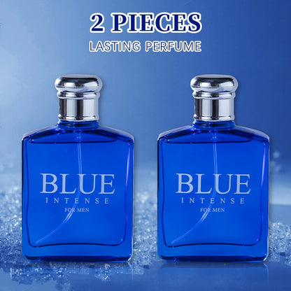 BLUE CHARM Eau de Parfum Spray 3.4 Ounce / 100 Ml  Multi-Layered Fragrance Aromatic Fragrance for Men Men's EDP Perfumes Fruit