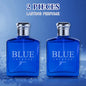 BLUE CHARM Eau de Parfum Spray 3.4 Ounce / 100 Ml  Multi-Layered Fragrance Aromatic Fragrance for Men Men's EDP Perfumes Fruit