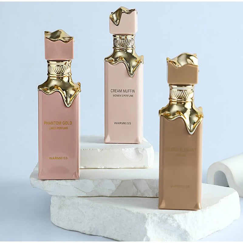 Luxury Cream Muffin Perfume Spray,Arab Dubai Men Women Scent,Strawberry/Grape/Caramel/Milk/Musk/Vanilla Fruity Fragrance Mist